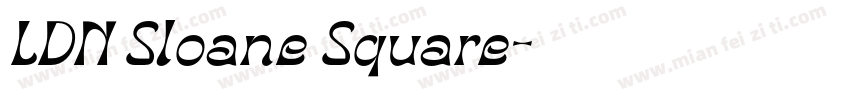 LDN Sloane Square字体转换